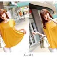 Jual Best Seller Basic Loose Fit Tee/ Baju Wanita Lengan Pendek Murah
