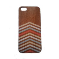 Jual Full Wood Doubel Case Iphone 6/6S Rosewood Large Chevron Murah
