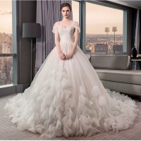 Jual 1708031 Putih Sabrina Ekor Gaun Pengantin Wedding Gown Dress Murah