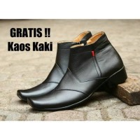 Jual Sepatu Pantofel Pria // Sepatu Kulit Pria // Sepatu Kickers Zipper Murah