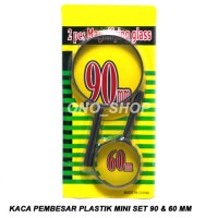 Jual Kaca Pembesar Plastik Mini Set 90 & 60 mm Limited Murah