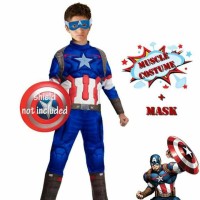 Jual BAJU KOSTUM ANAK KH43 CAPTAIN AMERICA Size 6-10th / BAJU ANAK Murah