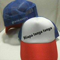 Jual TOPI TRUCKER kiapa tanya2- GRACIA MERCY Murah