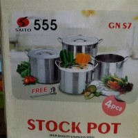 Jual Panci set stenlist saito 555 GNS7 Murah