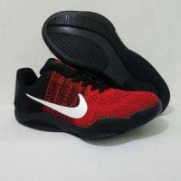 Jual sepatu casual running basket nike kobe 11 hitam merah import man cowok Murah