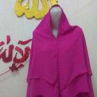 Jual khimar 2 lapis ceruty diamond tebal / kerudung 2 layer termurah jilbab Murah
