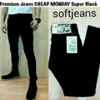 Jual SOFTJENS HITAM COWOK SKINNY (size 27-32) Murah