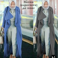 Jual 65136/long outer nerina/long vest katun/long vest murah/cardigan Murah