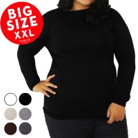 Jual BIG SIZE Manset Turtle Neck Long Sleeves / Atasan Lengan Panjang Murah