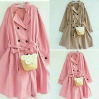 Jual long coat fashion korea muslim Murah