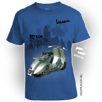 Jual Kaos Baju Distro 3D Vespa Icon untuk DEWASA by Square Katun Combed 30s Murah