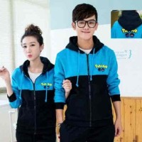 Jual HV9280 Cp Jkt Pokemon Turquise LT jaket couple babyt KODE BIS9334 Murah