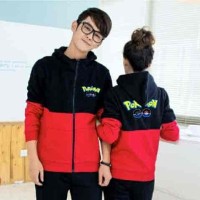 Jual HV9279 Cp Jkt Pokemon Black LT jaket couple babyterr KODE BIS9333 Murah