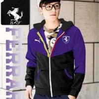 Jual HV9374 Jkt Man FERRARI Purple LT jaket pria polyterr KODE BIS9428 Murah