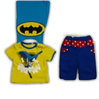 Jual L2614 3in1 superhero batman setelan anak KODE PL2614 Murah