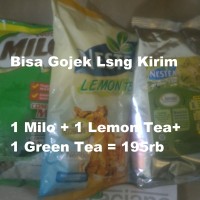 Jual Milo Complete Mix Profesional 960gr + Nestea Lemon Tea 1kg + Green Tea Murah