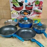 Jual JUAL Panci Supra Rosemary Set 7 Pcs ( Biru) Murah