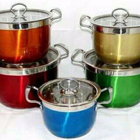 Jual JUAL Panci Set Warna Vicenza 10 Pcs Murah