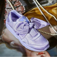 Jual PROMO Puma Rihanna Fenty Bow Ice Purple Premium Original Murah