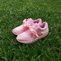 Jual DISKON Puma Fenty Bow Pink / sepatu cewe / kado cewe / sepatu running Murah