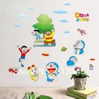 Jual wallsticker/wallpaper stiker trans AY860-DORAEMON N FRIENDS terbaru Murah