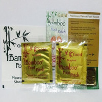 Jual DISKON Koyo kaki penyerap racun Bamboo gold original detox foot patch Murah
