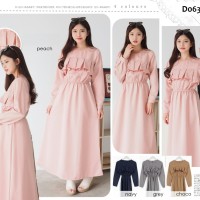 Jual M10781 MAXI DRESS RUFFLE D063 KODE QE10781 Murah