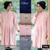 Jual M10798 TUNIK PLEATED T063 KODE QE10798 Murah