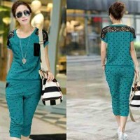 Jual HV1373 Setelan Polkadot Turkish KODE BIS1427 Murah