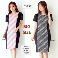 Jual SEDS295 DRESS ZARA BATIK BANDAGE SEPAN BIGSIZE JUMBO IMPORT MURAH Murah