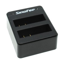 Jual Sinofer Dual Battery Charger for Xiaomi Yi 2 4K Murah