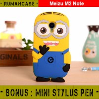 Jual Meizu M2 Note Minion 3D Cute Soft Case Casing Imut cover bumper armor Murah