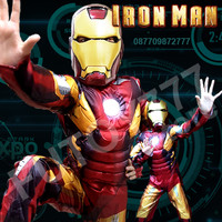 Jual Kostum Baju Iron man Ironman anak laki lelaki cosplay ulang tahun Murah