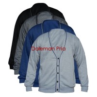 Jual Cardigan Pria Kardigan Cowok keren V-Neck Polos - Motif Piping Murah