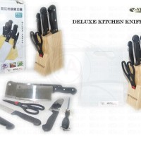 Jual Deluxe Kitchen Knife Set - Isi 6 Pcs Berkualitas Murah