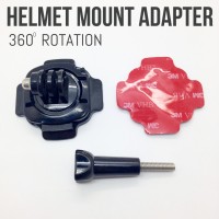 Jual 360 Rotation Mount Helmet Mount GoPro Xiaomi YI SJCAM BPro Kogan Murah