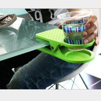 Jual Plastic table coffee cup holder cup clip tempat gelas meja kuat Murah