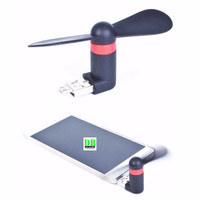 Jual Micro USB OTG Mini Portable Fan for Android Smartphone - Black Murah