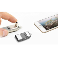 Jual PROMO FlashDrive USB OTG combo 3in1 3 in 1 Android and Iphone 32GB 32 Murah
