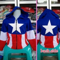 Jual ISTIMEWA Jaket Anak Captain America / Kapten Amerika Murah
