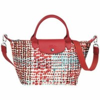Jual Authentic Longchamp LePliage Fantaisie Polka MEDIUM Longstrap Murah