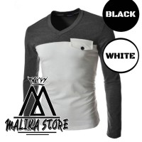 Jual Kaos Henley Casual 1PA - Malika Apparels Murah