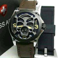 Jual Jam tangan SWIS ARMY skull frame fullset Murah