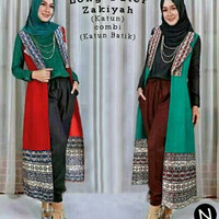Jual Murah ! 7114/long vest katun/cardigan katun/cardigan batik/long vest b Murah