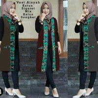 Jual Murah ! 60187/long vest/cardigan panjang/long vest katun/long vest jea Murah