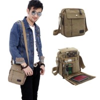 Jual Tas Selempang kanvas Pria sling bag Premium Murah