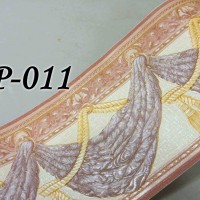 Jual BP011 GOLD CLASSIC TASSEL WALL BORDER PREMIUM TEKSTUR TIMBUL 10CM X5M Murah