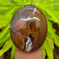 Jual Batu Akik Pamor Guratan Unik Warna Coklat Murah