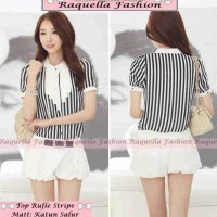 Jual HV12092 Top Ruffle Stripe KODE BIS12146 Murah