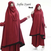 Jual HIJAB SOFIA SYARI MERAH Murah